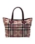 Supernova Heart Check Tote L, back view